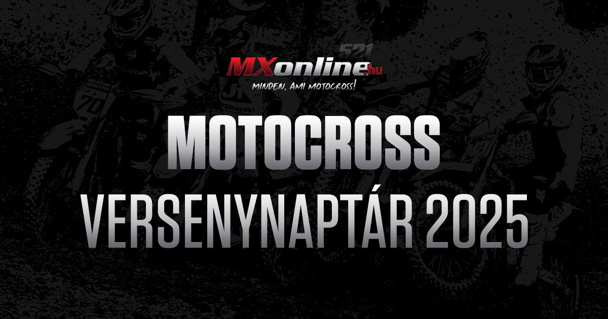 Motocross versenynaptár 2025